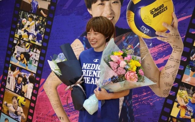 埼玉上尾 山岸あかねが笑顔で引退 「幸せなバレーボール人生」を締めくくる