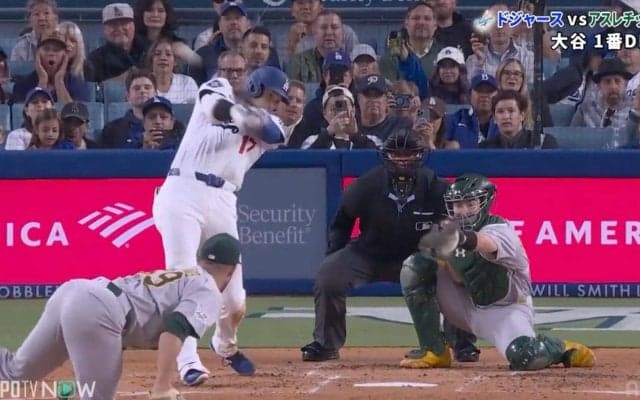 凄まじい打球！大谷翔平の“痛烈173キロ”が話題「調子よさそう」「惜しい」驚愕ライナーもまさかの凡退にファン落胆