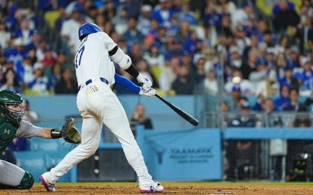 大谷翔平に「もうMVPをあげても」　衝撃の2打席連発、HRキング浮上にLA記者も“苦笑い”