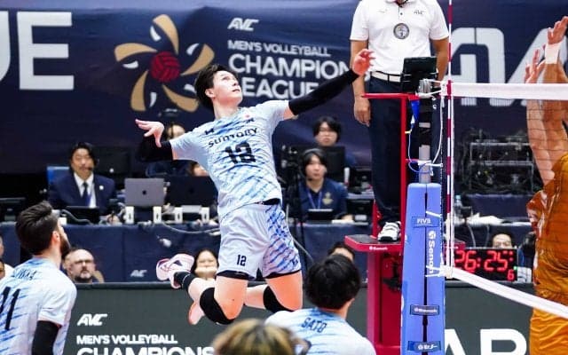 アジアチャンピオンズリーグ男子　サントリーがストレート勝ちで準決勝へ