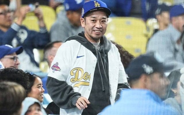 大谷翔平の背後に…千鳥・大悟がドジャース戦を観戦　目の前でHR飛び出し大興奮