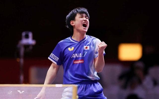 「世界卓球」初戦で難敵に快勝の張本智和が4位、松島輝空が19位、篠塚大登が28位｜卓球男子世界ランキング（2025年第21週）
