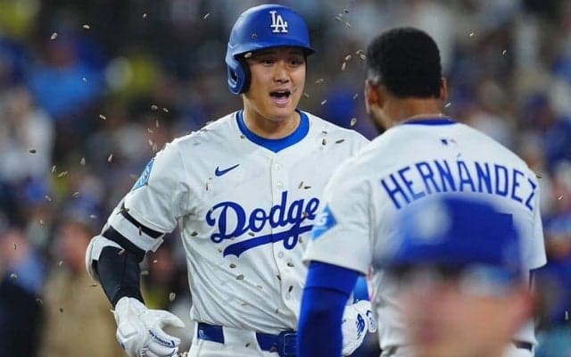 大谷翔平が「逆方向に粉砕した」　単独トップ豪快118メートル弾に放送局興奮