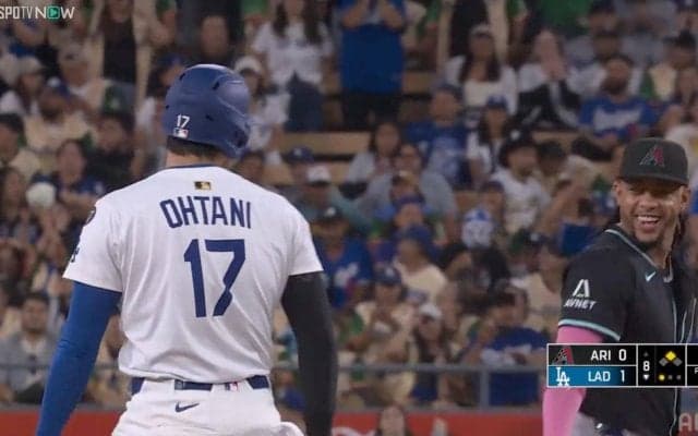 愛されすぎ？大谷翔平、相手チームとのやり取りが話題「ニコニコ」「仲良し」カメラが捉えたほっこりシーン