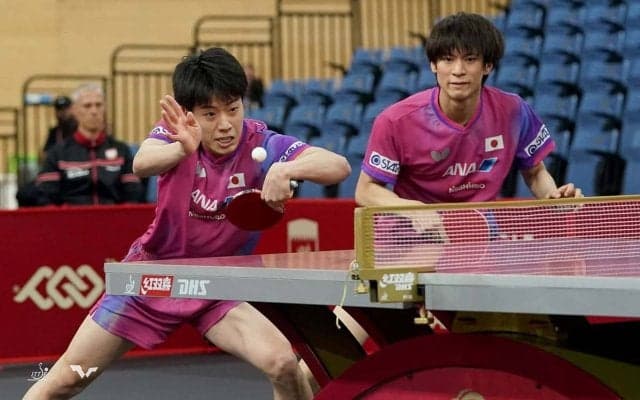 戸上隼輔、篠塚大登の“とがしの”ペアが快勝でメダル確定　エジプトペアをストレート撃破でベスト4進出【世界卓球2025】