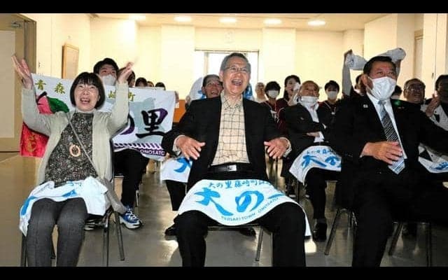 大の里優勝に「最高の相撲」　しこ名由来の「大ノ里」出身地も歓喜