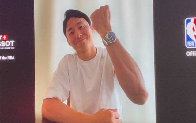 「TISSOT × NBA POP-UP EVENT」に河村勇輝がリモートで登場…あのノールックパスをセルフ解説