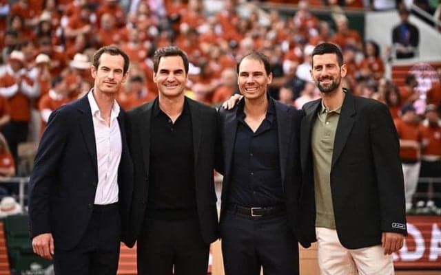 ナダル 全仏OPでの功績称えられ涙「信じられない物語だった」。フェデラー、ジョコビッチ、マレーらBIG4揃う