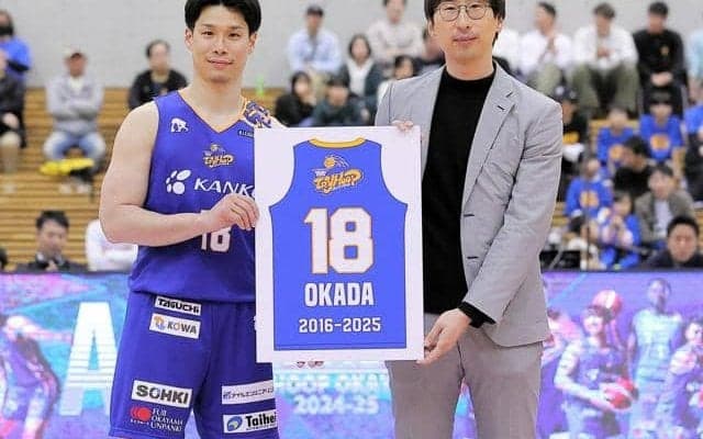 地元でプロ、全力プレーで完走　B3トライフープ岡山・岡田陸人選手