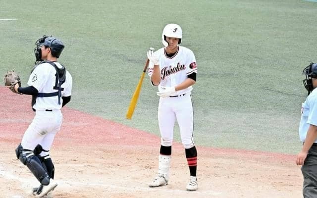 前日殊勲打、準決は3四球で貢献　「素質は4番」岐阜城北・石井選手