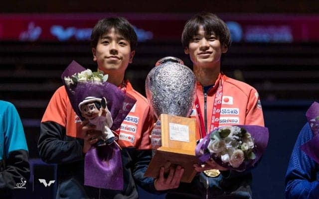 64年ぶり世界一の戸上隼輔、篠塚大登に贈られる賛辞　カタールで躍動の“とがしの”ペアは「日本男子ダブルスの復活を証明」