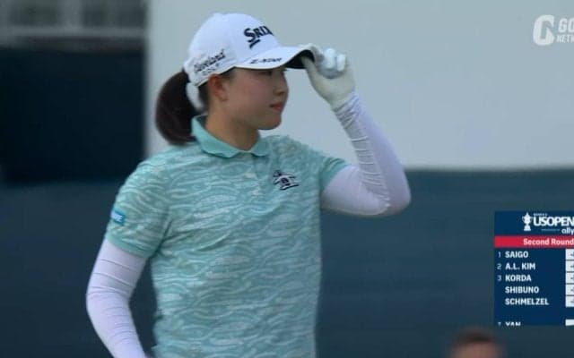 【動画】竹田麗央は「73」の暫定12位タイ　14番、15番と連続バーディ奪取