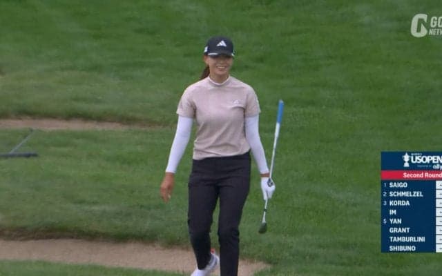 【動画】渋野日向子が暫定2位タイ浮上　35ydのチップインを皮切りに10番から3連続バーディ