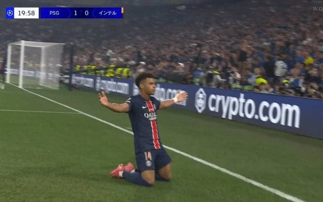 決勝史上初の衝撃５－０！ パリSGがクラブ史上初のCL優勝！ 19歳新星ドゥエが２Ｇ・１Ａの大暴れ インテルは失意の無冠…