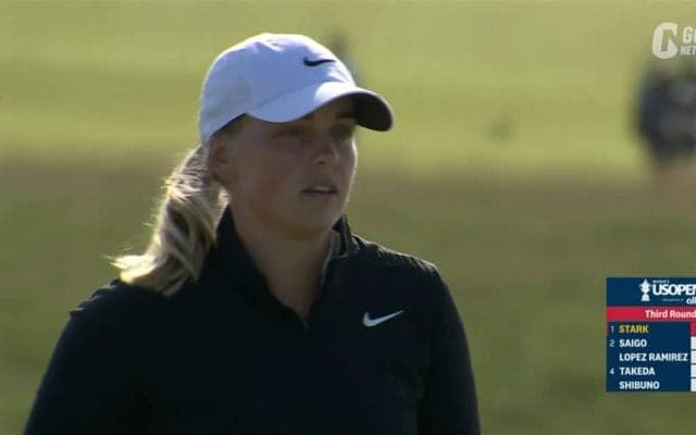  【動画】マヤ・スターク「70」で首位浮上、メジャー初制覇に王手