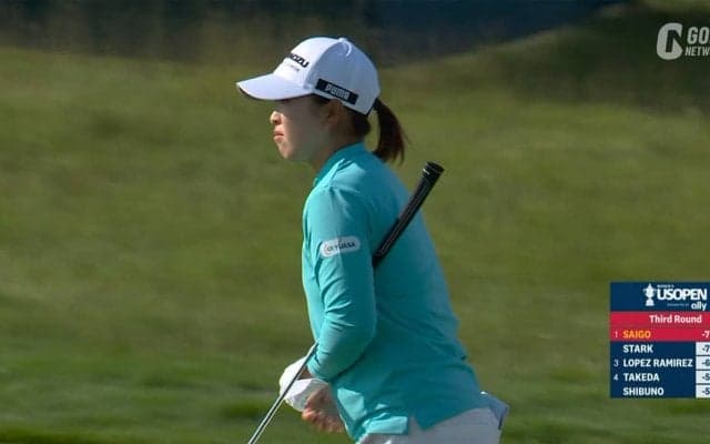 【動画】メジャー連勝へ！西郷真央は3つ落とすも2打差3位