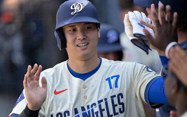 ド軍、ヤ軍に18点大勝　大谷翔平はライブBP→2安打2得点…月間HRの自己新＆球団新お預け