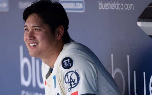 「さすがのオオタニも…」ヤ軍圧倒で退屈だった!?　大谷翔平が試合中に見せた居眠りに米反響「彼を居眠りに誘う内容だった」