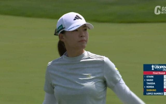 【動画】渋野日向子は7位タイ　4番パー4ではセカンドを約1.5mにつけバーディ