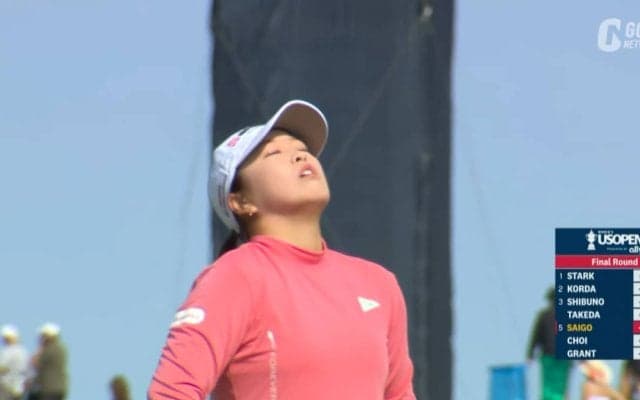 【動画】西郷真央、メジャー連勝ならずも4位タイ　惜しいパットに悔しさも見せる