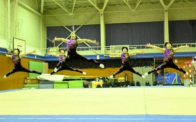 県内唯一の高校男子新体操部、めざす4年ぶりのインターハイ表彰台