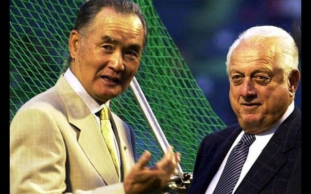 ドジャースが長嶋さんを追悼「伝説的な存在」　ラソーダ氏との写真公開「日本のMr. Baseball」