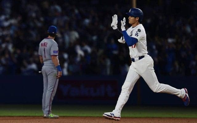 大谷翔平の23号の直後…“激変”した本拠地の光景　現地中継にチラリ「由伸くんも」