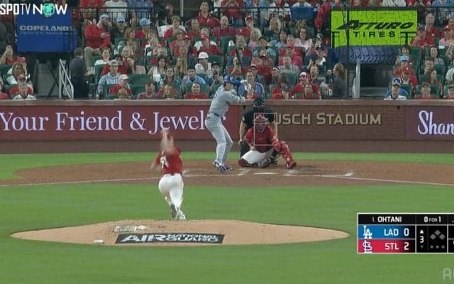 大谷翔平、183キロの爆速ヒット→相手野手がまさかの一回転…守備の名手を翻弄する衝撃打球