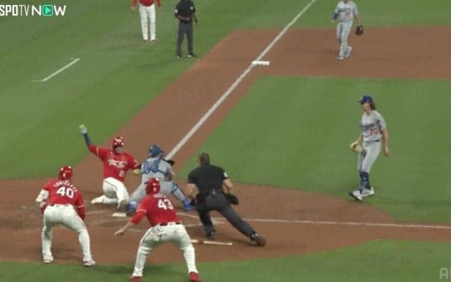 ヌートバー、激走ホームインで“ヒヤリ”「大丈夫か？」「怪我しないで」相手捕手との衝突シーンに心配の声