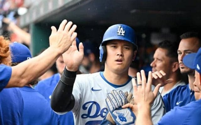 大谷翔平、24打席ぶり長打が左中間二塁打　8回にはアクシデント…今季初死球に顔をゆがめる　カ軍相手に3連敗は阻止