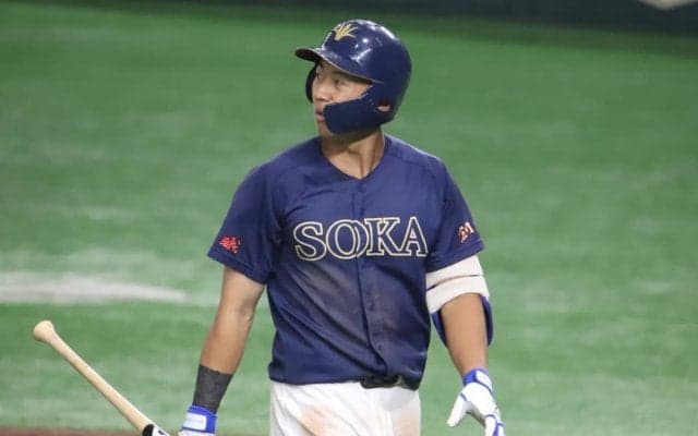 今秋ドラフト1位候補・創価大の立石が初戦で散る…2三振で悔しさあらわ｢良い意味で調子に乗らないといけない｣【大学選手権】