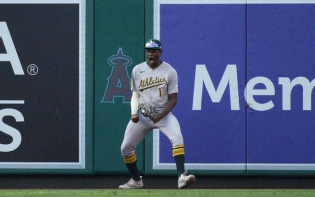 【MLB】「年間最優秀プレー」球史に残る本塁打キャッチに絶賛の嵐　ア軍の25歳中堅手の好守に実況大興奮「なんてこった」