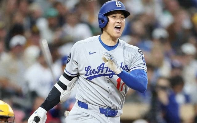 ドジャース、パドレスとの同地区対決タイブレークを制して首位キープ！大谷翔平は6試合連続安打　松井裕樹との対戦は一ゴロ