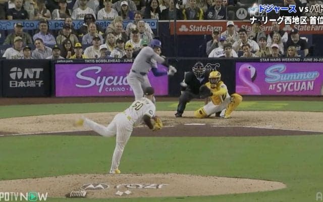 大谷翔平、ピッチャーゴロで“まさかの展開”「ウソだろ」「笑うしかない」相手投手が痛恨ミス→一塁蹴って超加速