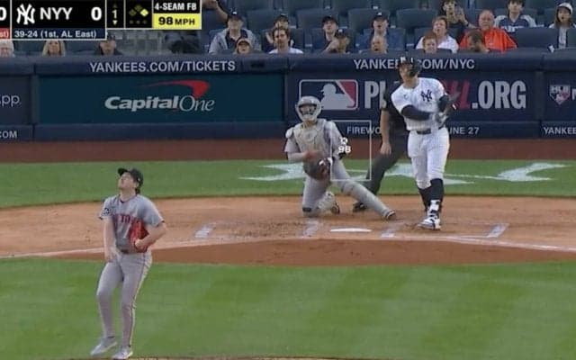 さすがに怒ってる…？ ジャッジの豪快弾で“挑発投手”がドン引き「そらキレるw」 試合前に“煽り発言”→一振りで黙らせる「言っちゃダメなことがある」