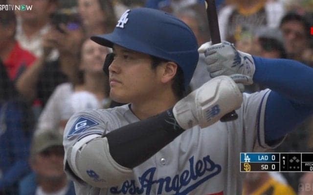 ドジャース、同地区対決2戦目で大敗…ゲーム差「1」に 大谷翔平は7試合連続安打も途中交代