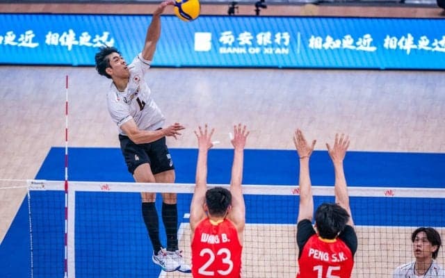 男子日本代表　ティリ新監督の初陣で開催国の中国にストレート勝ち
