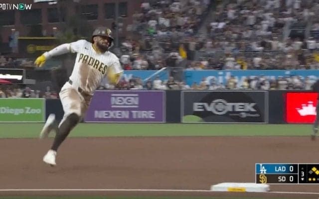 もうワケわからん！とんでもないスピード… 天才タティスJr.の“足”でまさかの展開「速すぎる」ド軍ドン引き… 神ランニングからの“爆速生還”