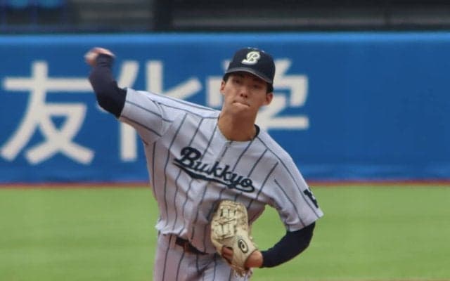 佛教大の153キロ右腕が痛恨の4失点…「視野が狭くなっていた」と反省【大学野球選手権】