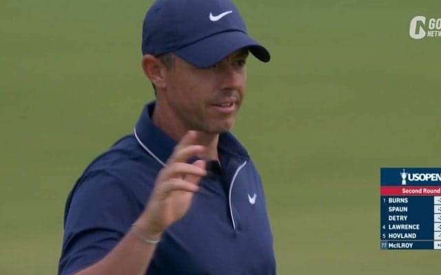 【動画】マキロイ「72」で45位浮上　18番はセカンドショットを寄せてバーディ