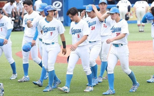 青学大、史上初の3連覇ならず　ドラフト上位候補の中西が6失点…東北福祉大の前に準決勝で散る