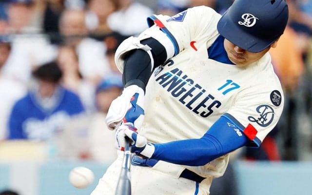 大谷翔平、お目覚め1試合2発の25号ソロ！MLB通算250号達成　打球角度26度の低弾道ライナー弾に本拠地大歓声