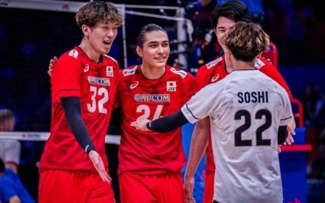 【バレー】男子日本代表、大学生の甲斐優斗、高橋慶帆らが善戦もポーランドに1-3で惜敗。第4セットは37-39の大接戦に　VNL