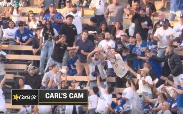 何してんだよ…！ 大谷翔平、弾丸アーチで観客に“ハプニング”「おかしいだろ」177キロ爆速ライナー→“素手キャッチ”で取りに行く「無茶しやがって…」