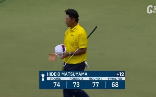 【動画】松山英樹、最終日はアンダーパー「68」でフィニッシュ！最終18番はベタピンバーディでメジャー出場50試合目を締める