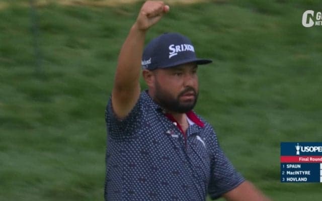 【動画】J.J.スポーン、約20mのバーディパットを決めて全米オープン制覇！　優勝スコアは通算1アンダーに