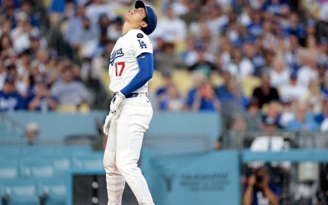 大谷翔平、二刀流翌日は今季ワースト4三振＆死球でメジャー通算1000三振 ド軍は指揮官退場も逆転で4連勝