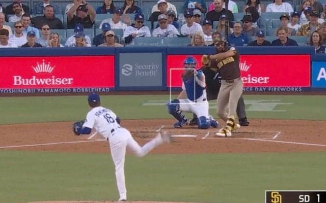 ふざけるなよ！ 山本由伸にとんでもない“誤審”「辞めてくれ」「酷すぎ」ど真ん中ストレート→まさかのボール判定が物議を醸す