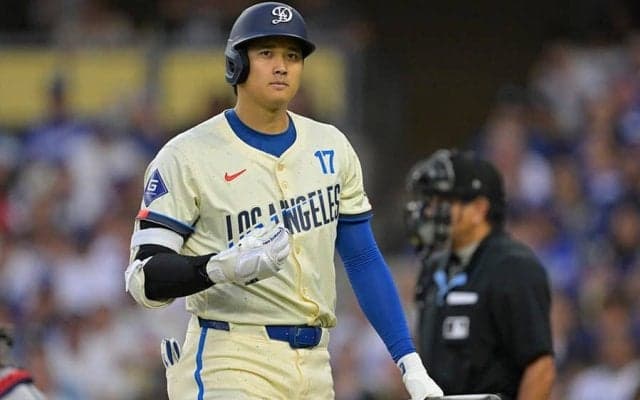 大谷翔平、あざ抱え臨む2度目の登板　右肩下部は青紫色に…患部に湿布貼り帰宅