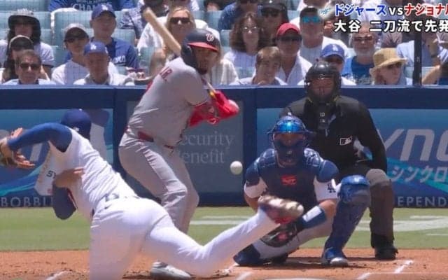 もうワケわからん！ 大谷翔平に“打者が混乱”「エグすぎる」 急落下する“高速魔球”→スイングがおかしくなる「かすりもしない」
